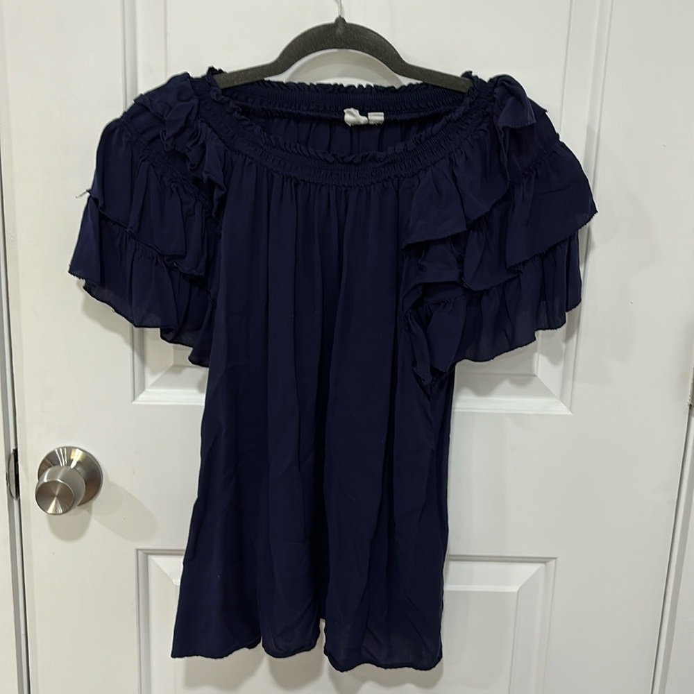Ruffle Sleeve Top - Medium